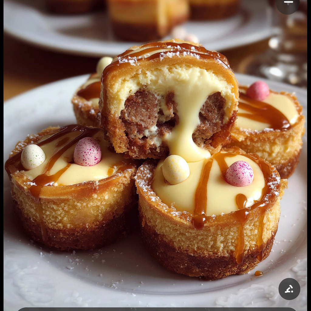 Mini Egg Cheesecake Bites