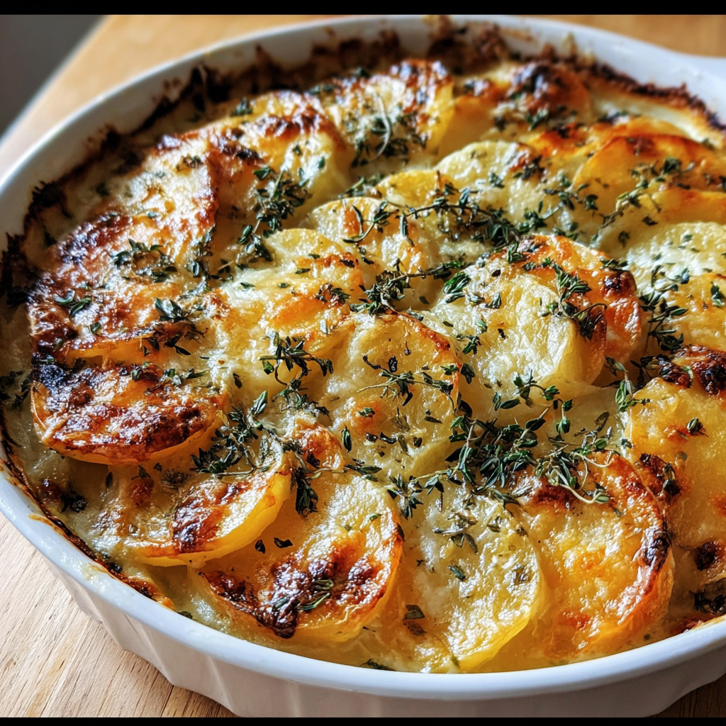 Cheese Herb Potato Gratin