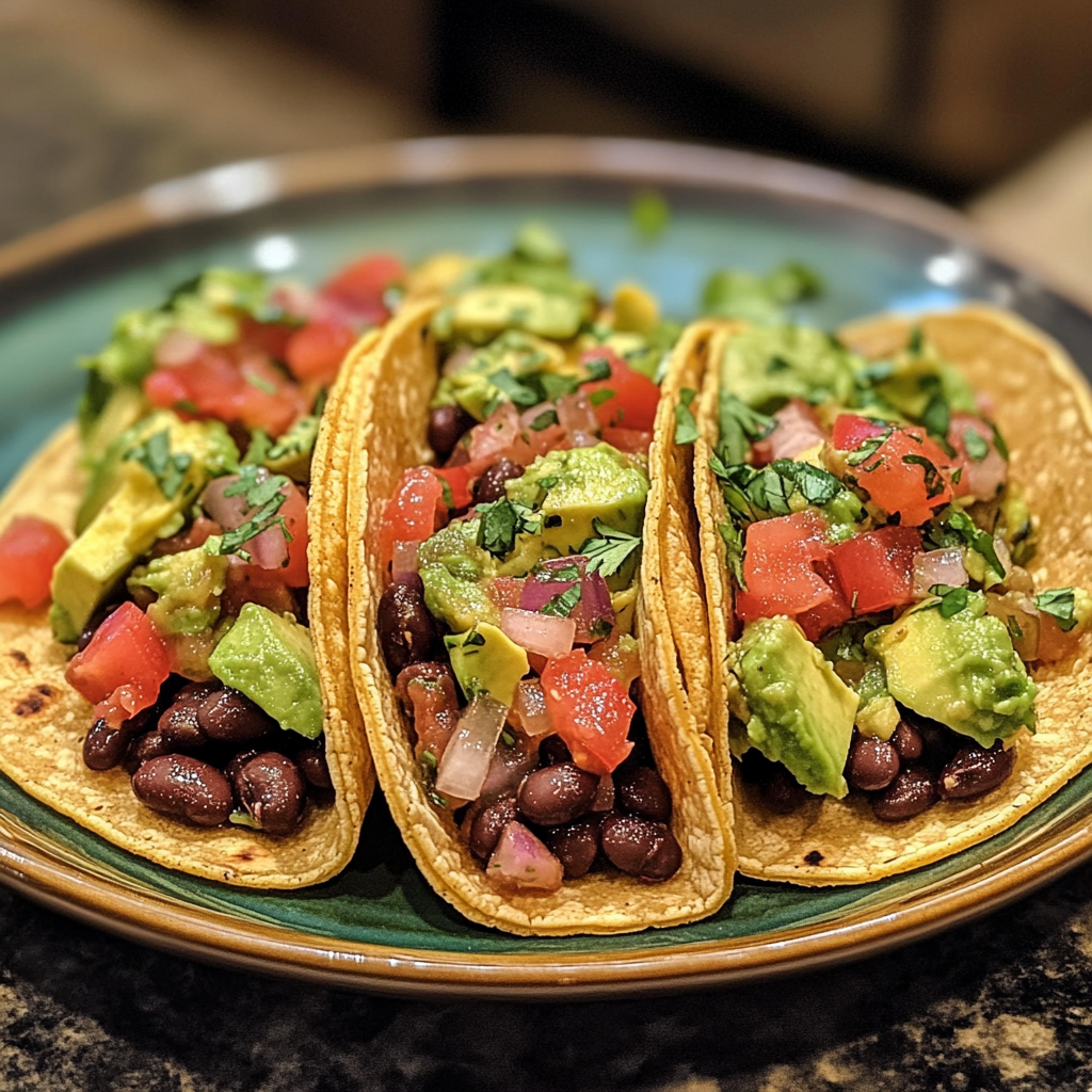 Avocado & Black Bean Tacos
