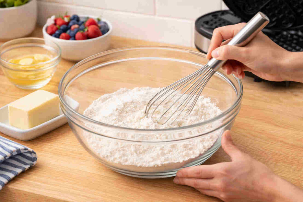 Homemade Heart-Shaped Waffles