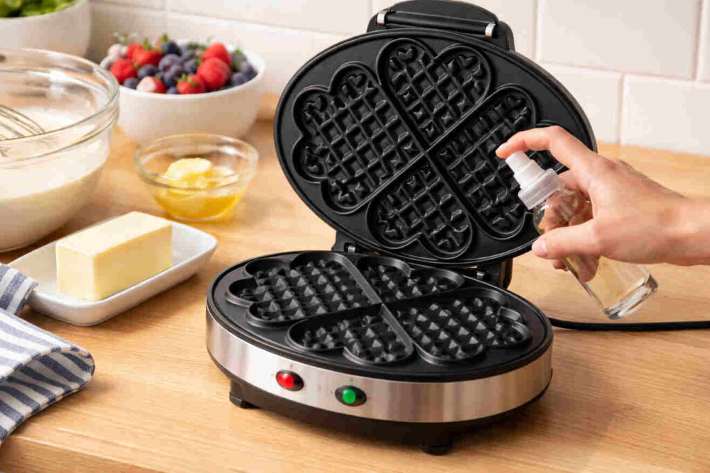 Homemade Heart-Shaped Waffles