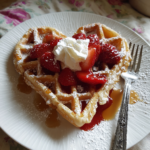 Homemade Heart-Shaped Waffles