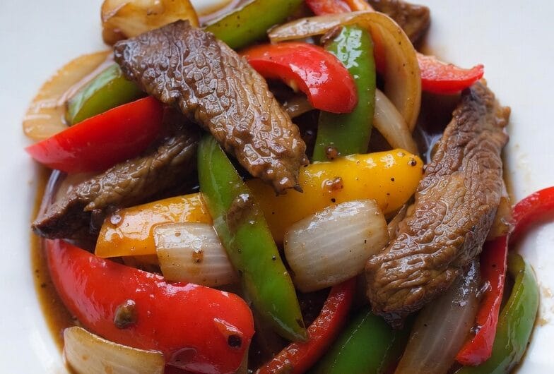 Beef and Peppers Dish
